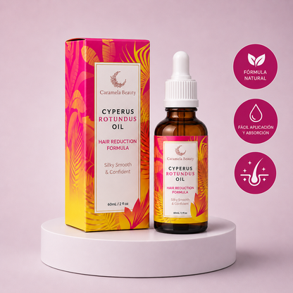 ACEITE REDUCTOR DE VELLO - CYPERUS ROTUNDUS OIL + ENVÍO GRATIS