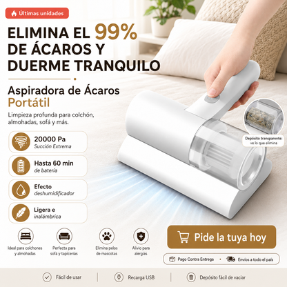 ASPIRADORA DE ACAROS PORTÁTIL + ENVÍO GRATIS