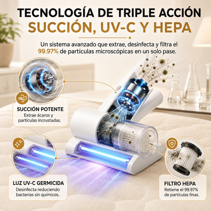 ASPIRADORA DE ACAROS PORTÁTIL + ENVÍO GRATIS
