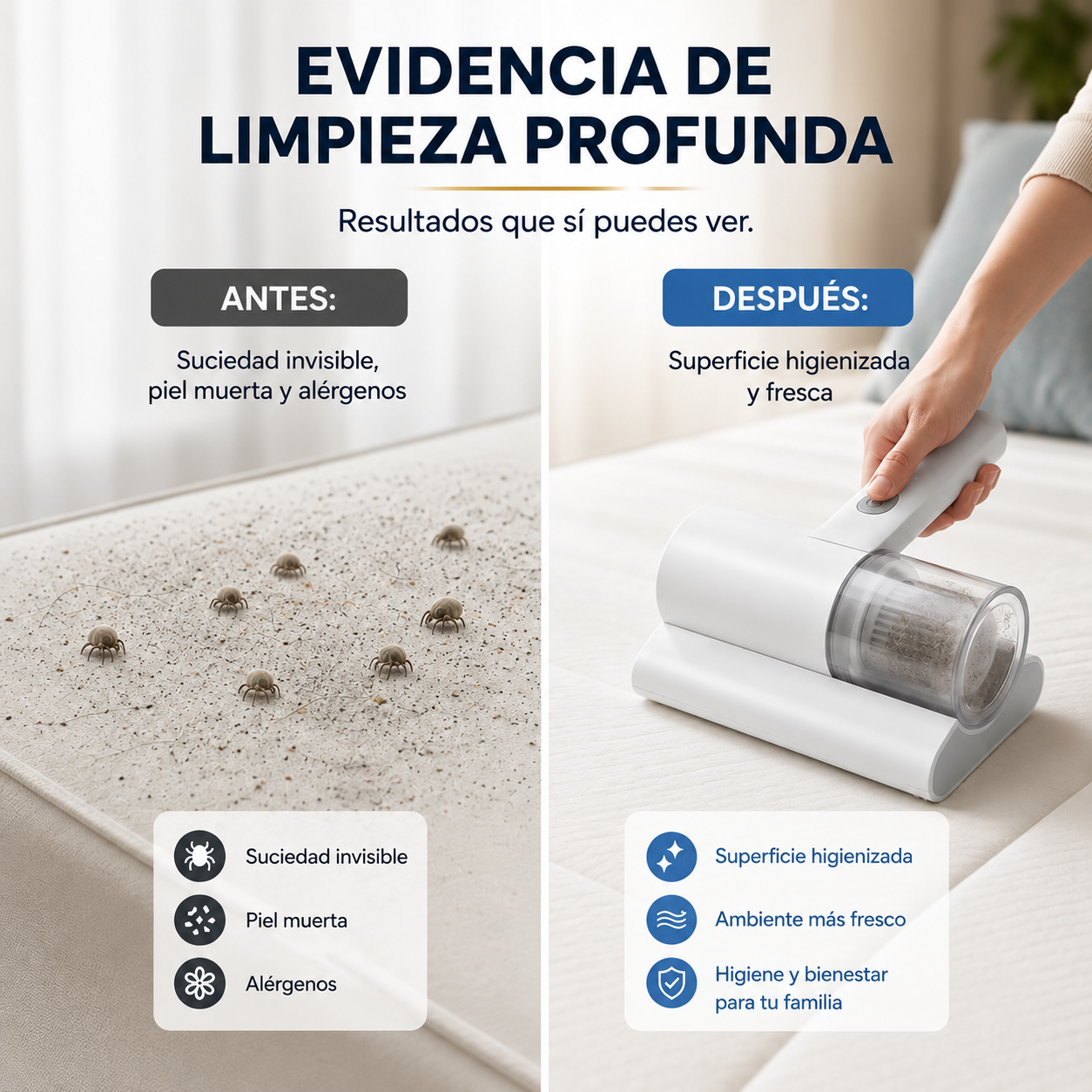 CleanRest 20K™ — EXTRACTOR PROFUNDO DE ÁCAROS